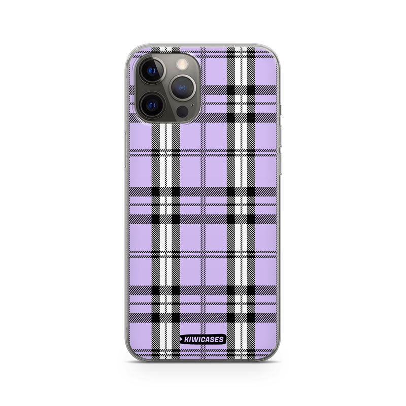 Purple Plaid - iPhone 12/12 Pro