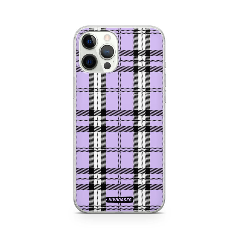 Purple Plaid - iPhone 12/12 Pro