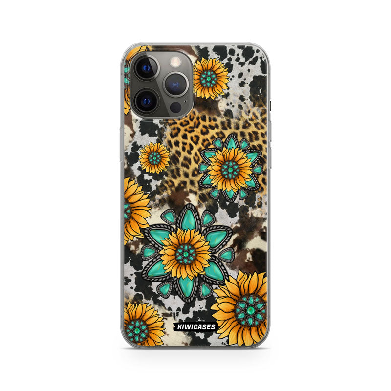 Gemstones and Sunflowers - iPhone 12/12 Pro