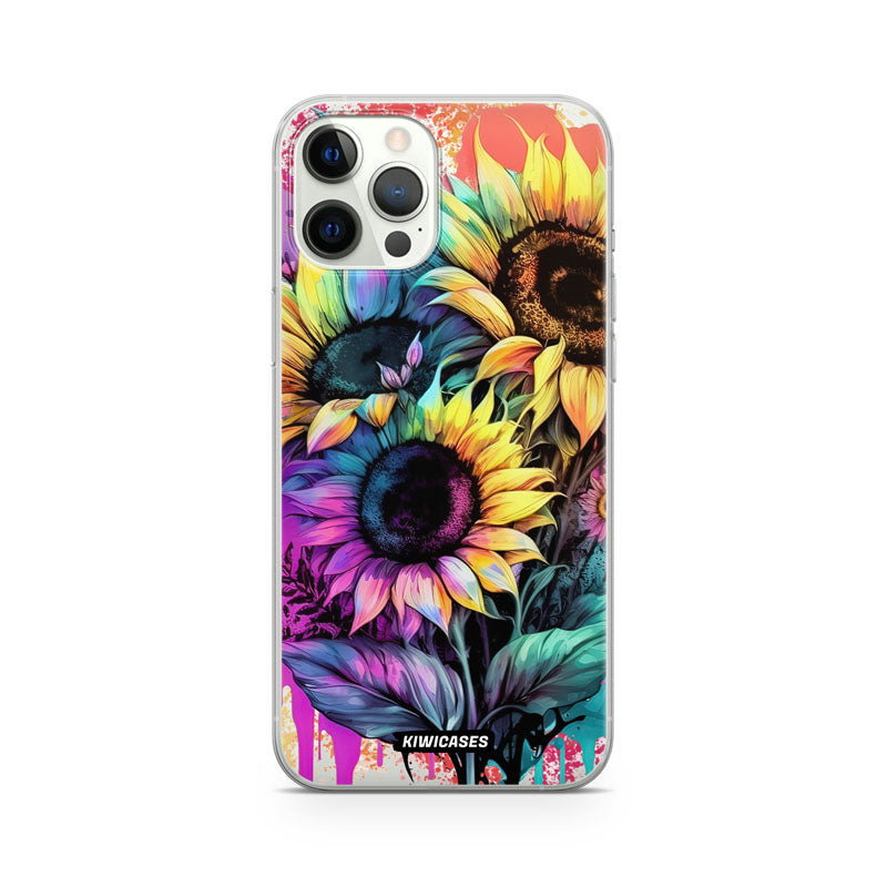 Neon Sunflowers - iPhone 12/12 Pro