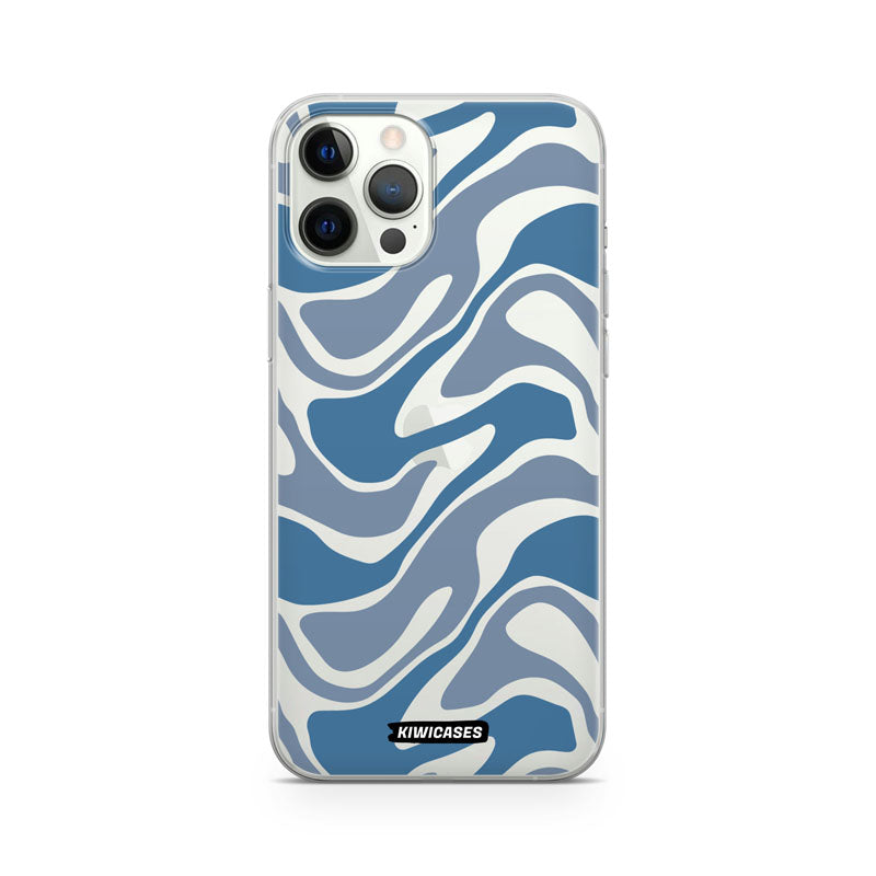 Liquid Blue Waves - iPhone 12/12 Pro