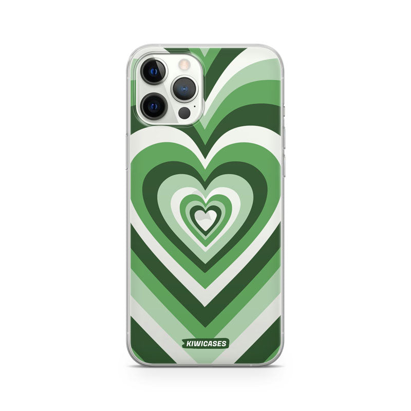 Green Hearts - iPhone 12/12 Pro