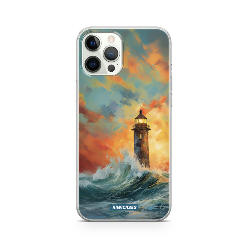 Sunset Lighthouse - iPhone 12/12 Pro