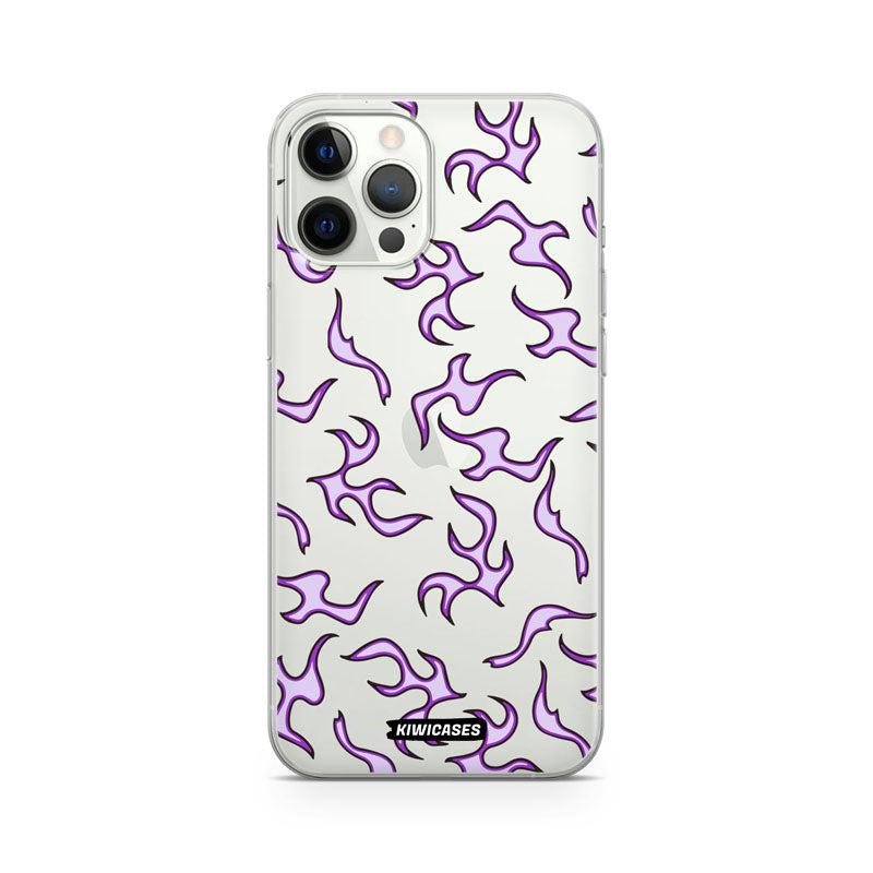 Purple Flames - iPhone 12/12 Pro