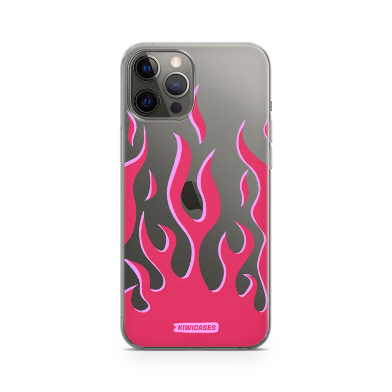 Pink Fire Flames - iPhone 12/12 Pro