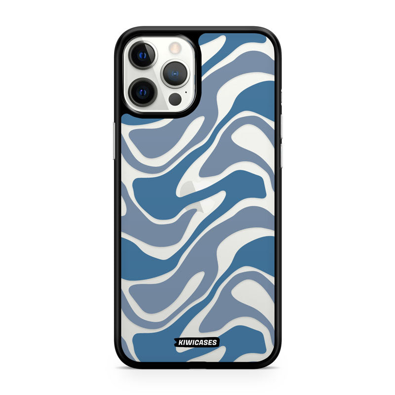 Liquid Blue Waves - iPhone 12 Pro Max