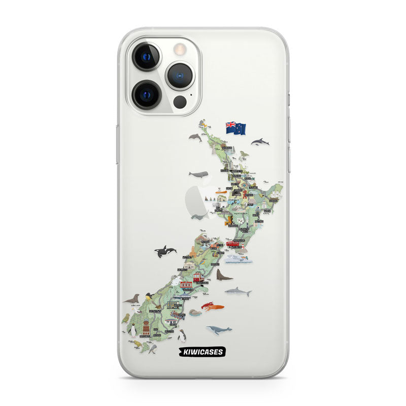 Kiwiana Map - iPhone 12 Pro Max