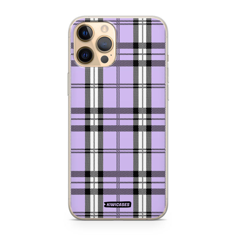 Purple Plaid - iPhone 12 Pro Max