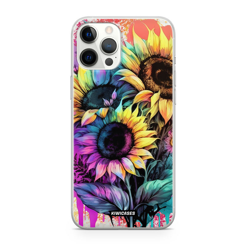 Neon Sunflowers - iPhone 12 Pro Max