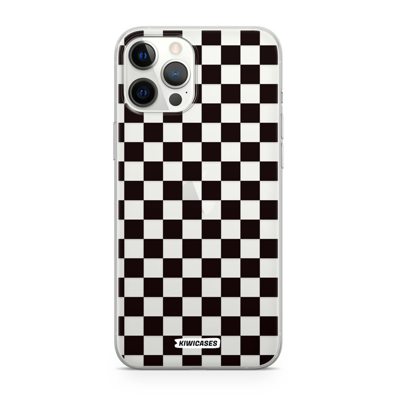 Black Checkers - iPhone 12 Pro Max