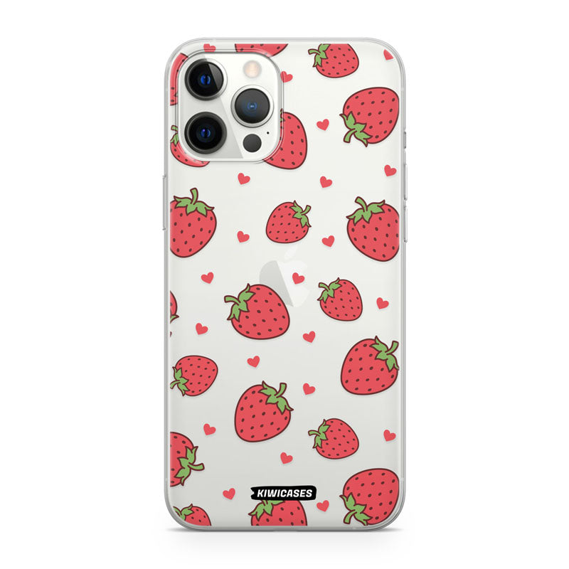 Strawberry Hearts - iPhone 12 Pro Max