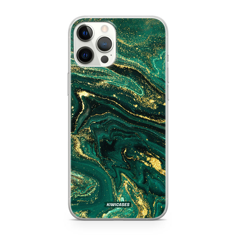 Emerald Splashes - iPhone 12 Pro Max