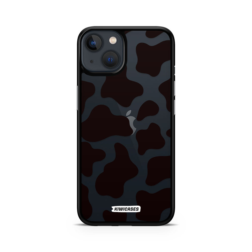 Cow Print in Black - iPhone 13