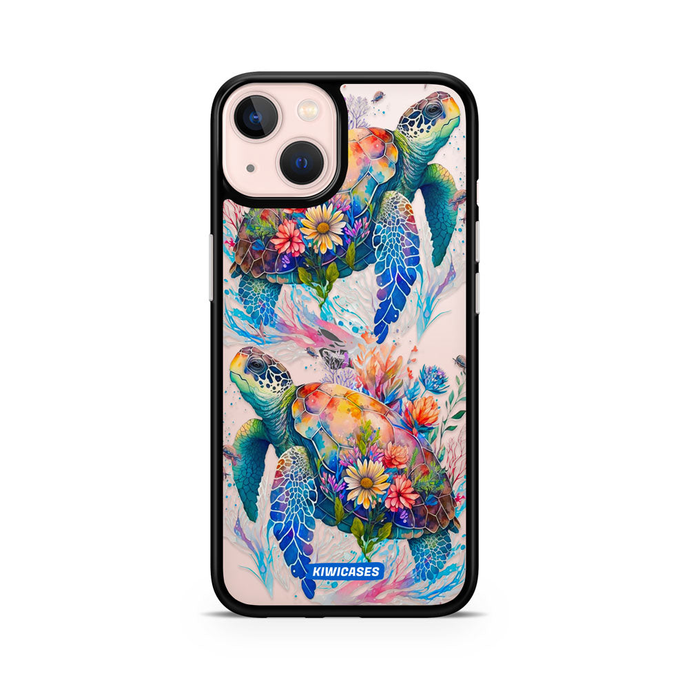 Floral Turtles - iPhone 13