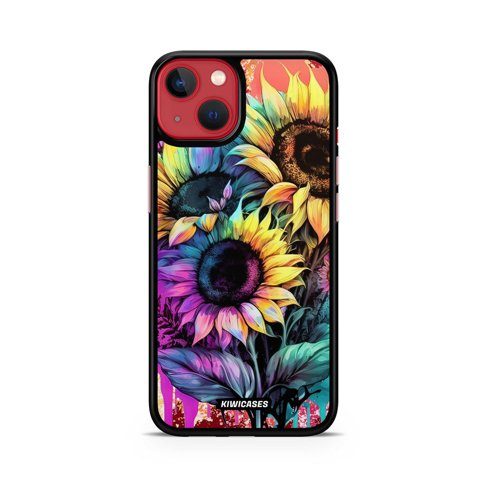 Neon Sunflowers - iPhone 13