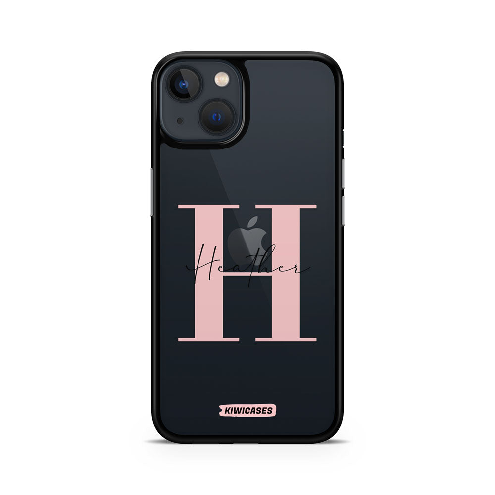 Pink Initials - iPhone 13 - Custom
