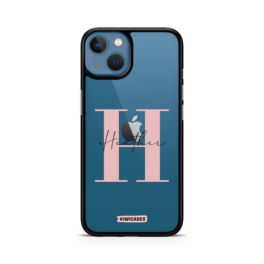 Pink Initials - iPhone 13 - Custom