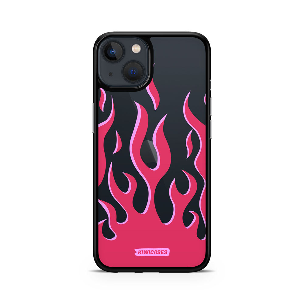 Pink Fire Flames - iPhone 13