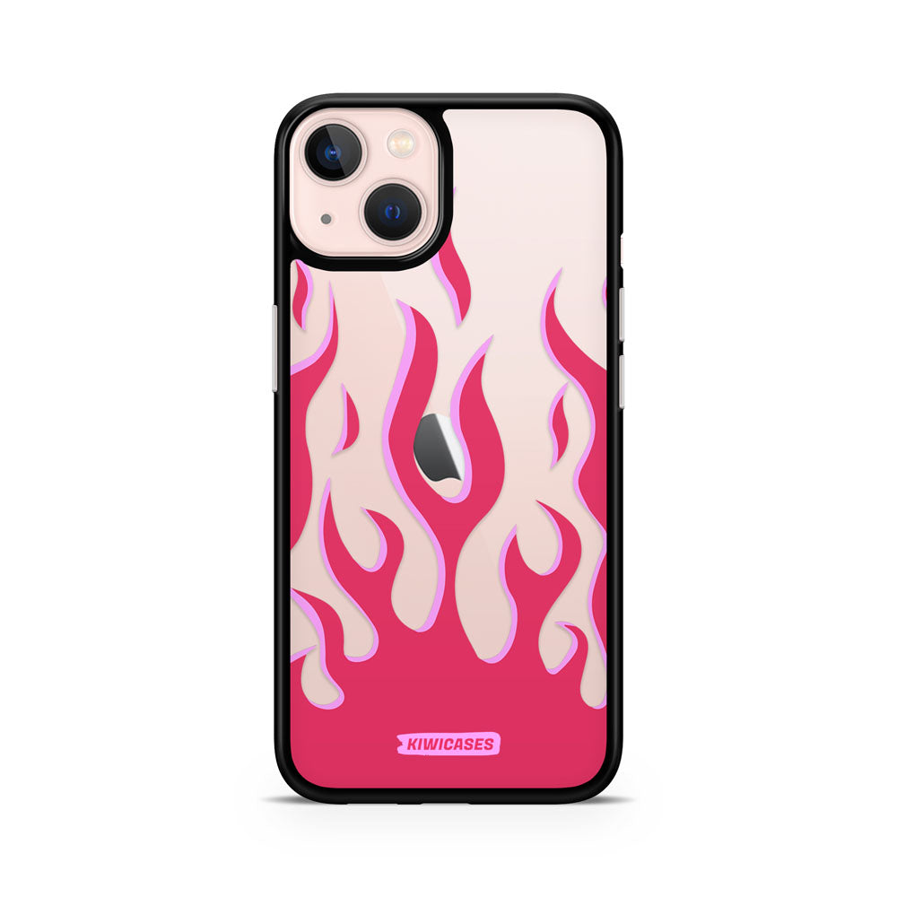 Pink Fire Flames - iPhone 13