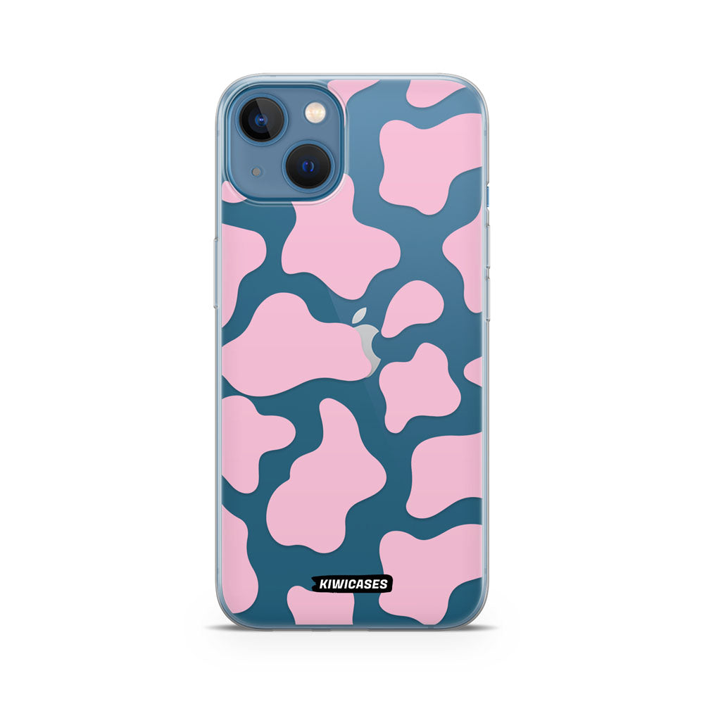 Cow Print in Pink - iPhone 13