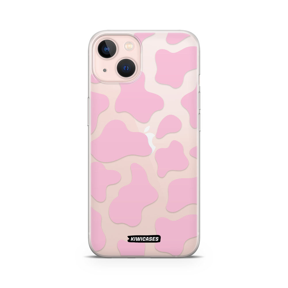 Cow Print in Pink - iPhone 13