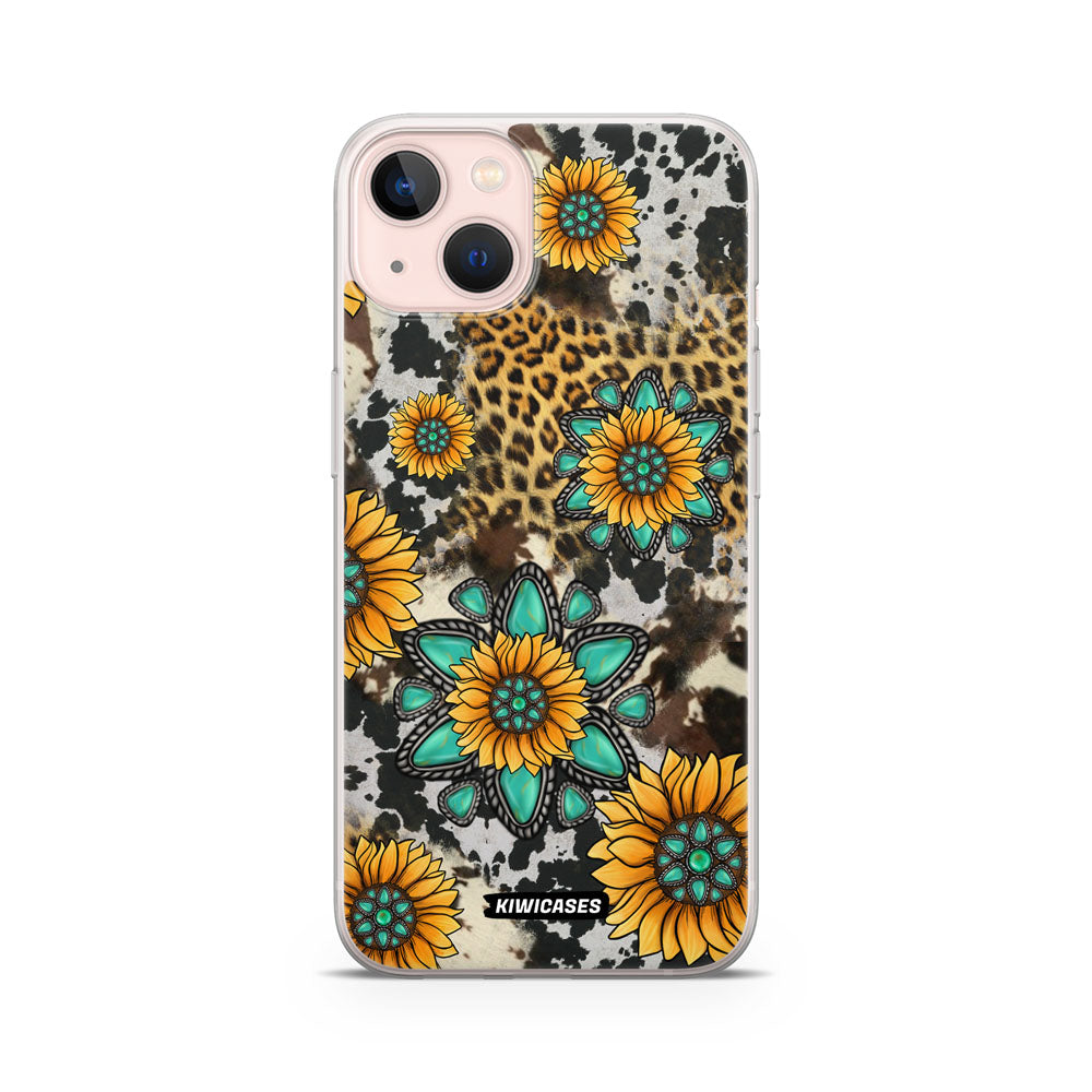 Gemstones and Sunflowers - iPhone 13