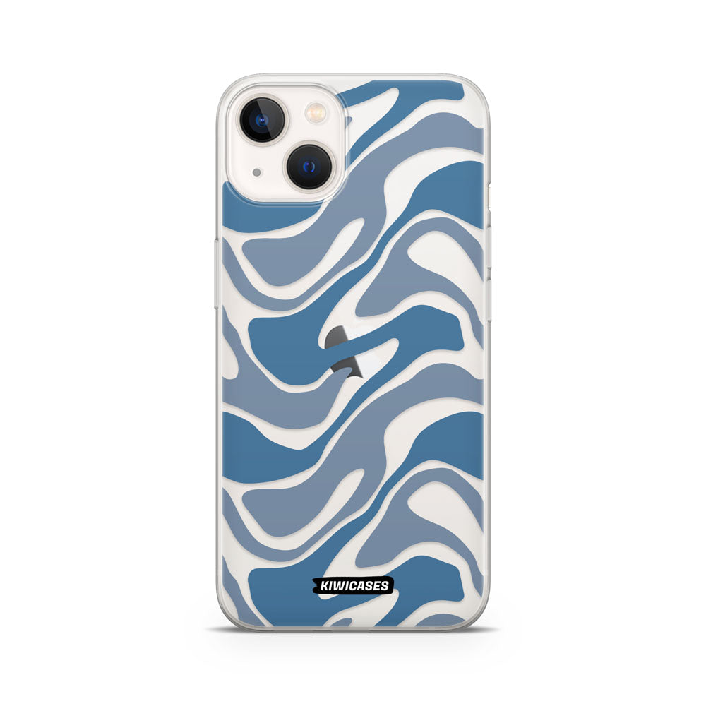 Liquid Blue Waves - iPhone 13