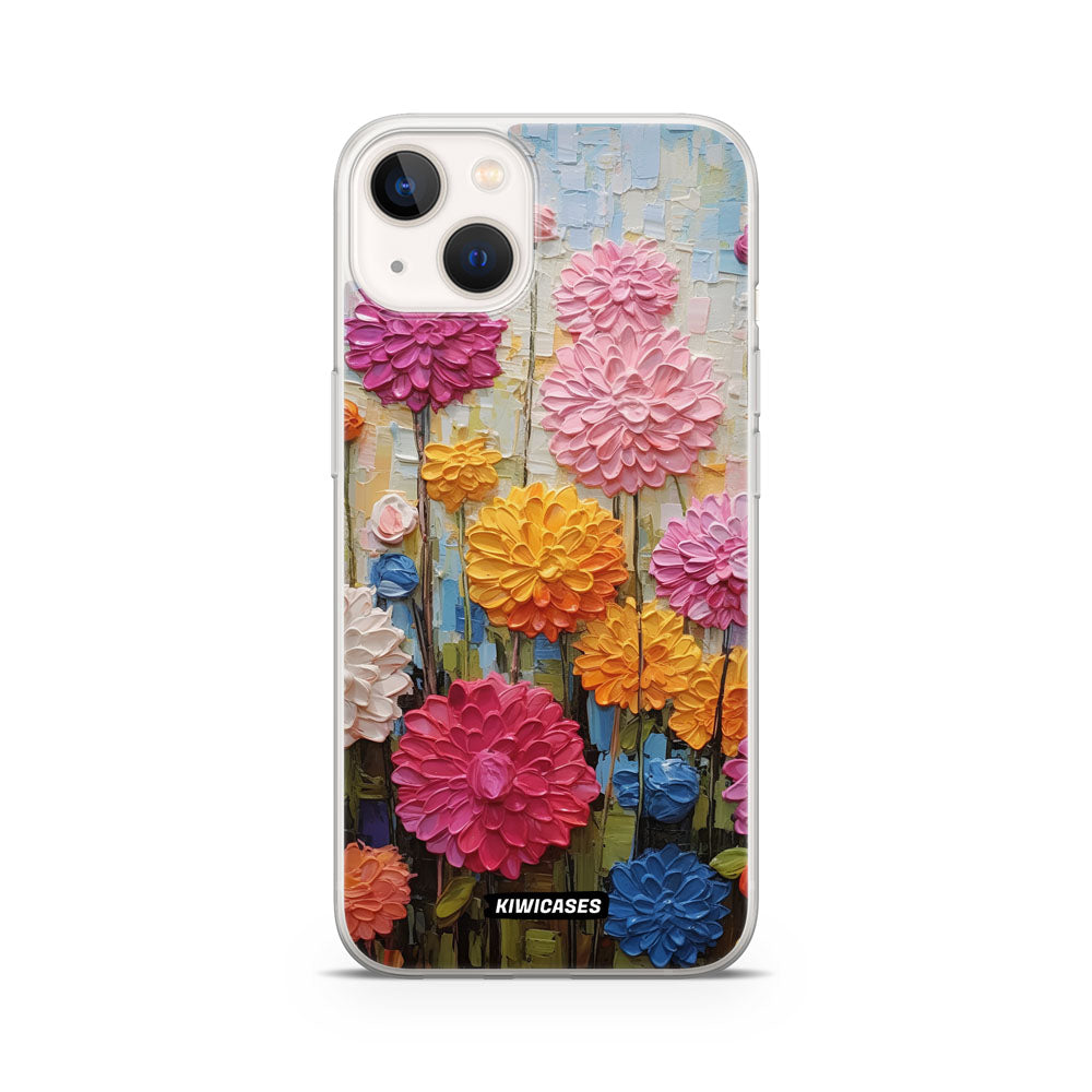 Painted Dahlias - iPhone 13