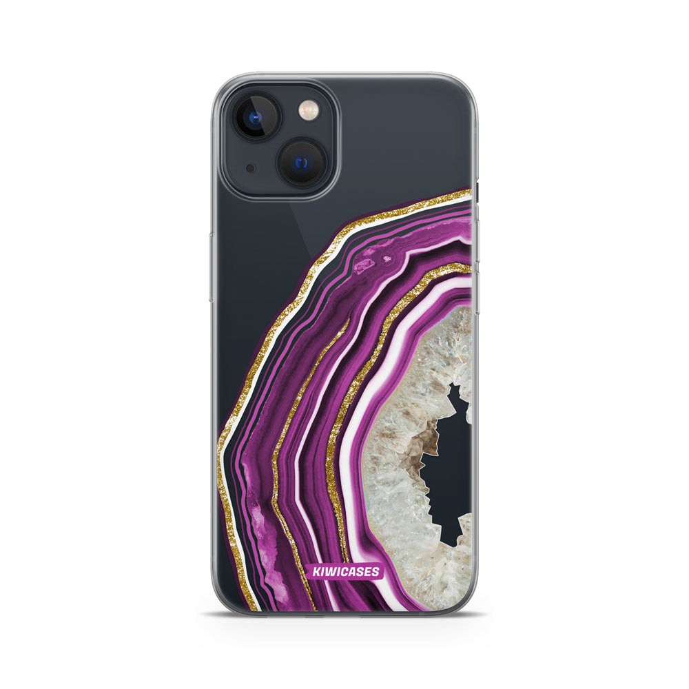 Purple Agate Crystal - iPhone 13