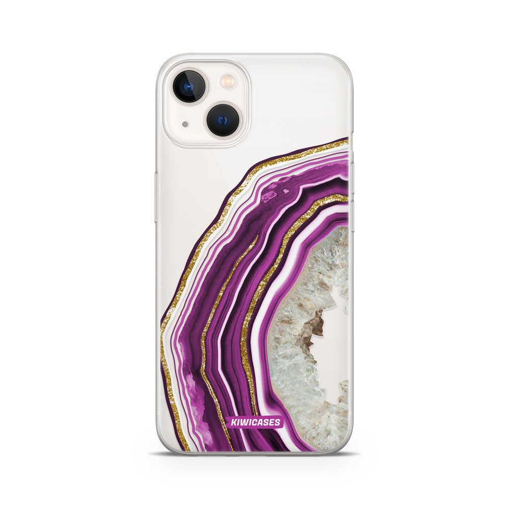 Purple Agate Crystal - iPhone 13