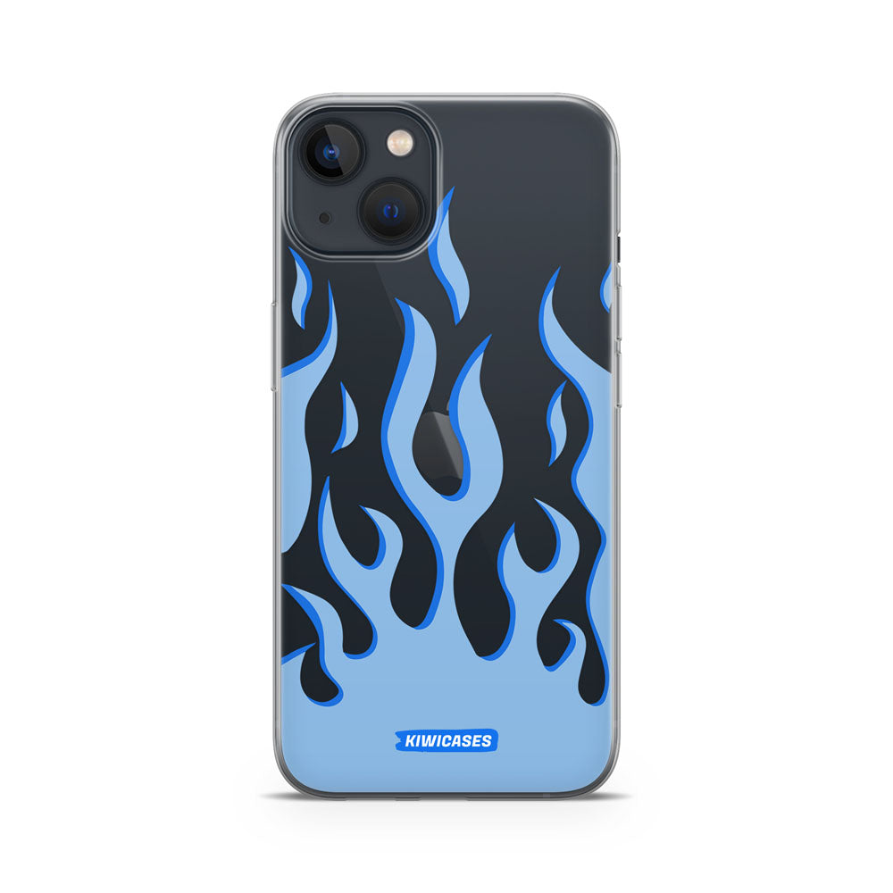 Blue Fire Flames - iPhone 13