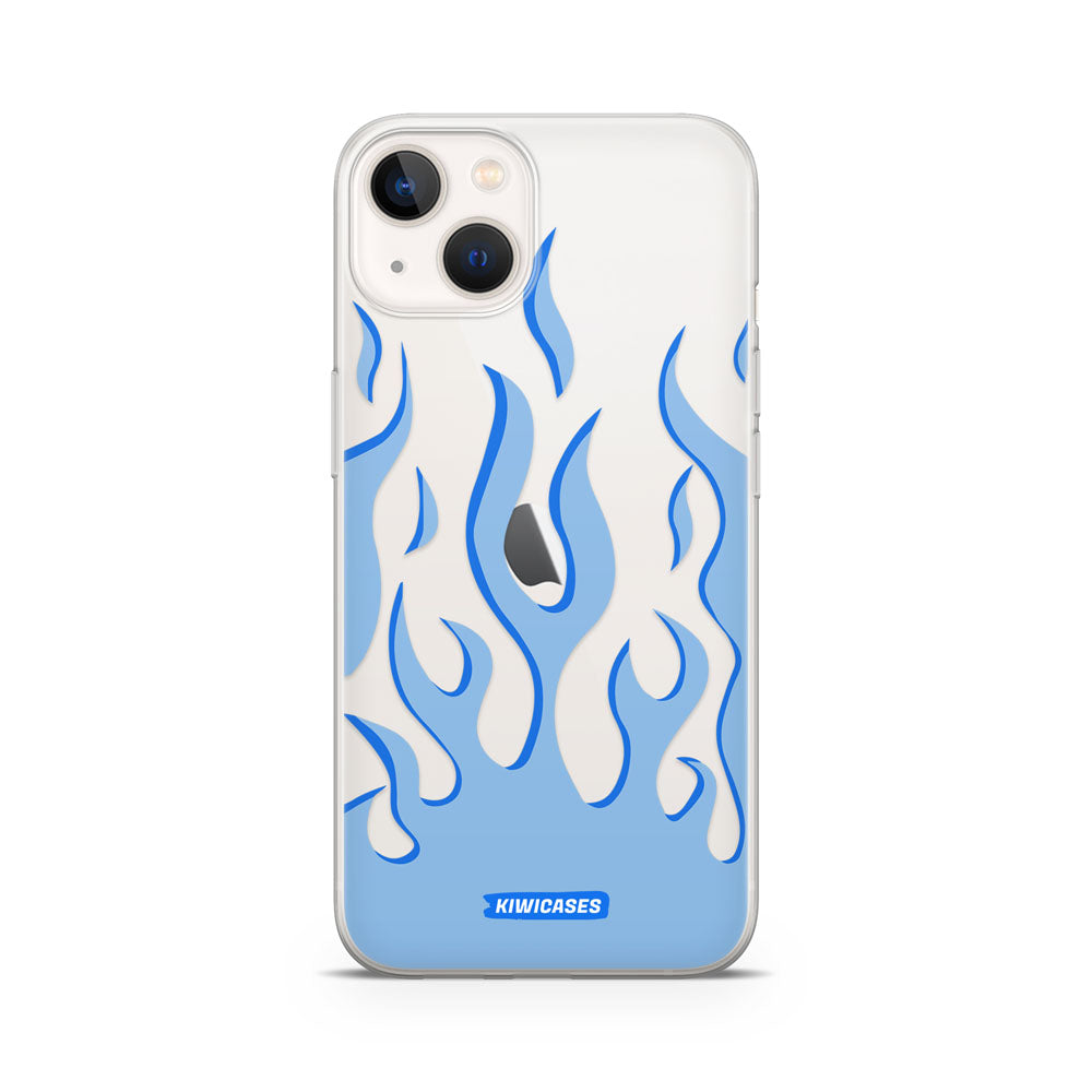 Blue Fire Flames - iPhone 13