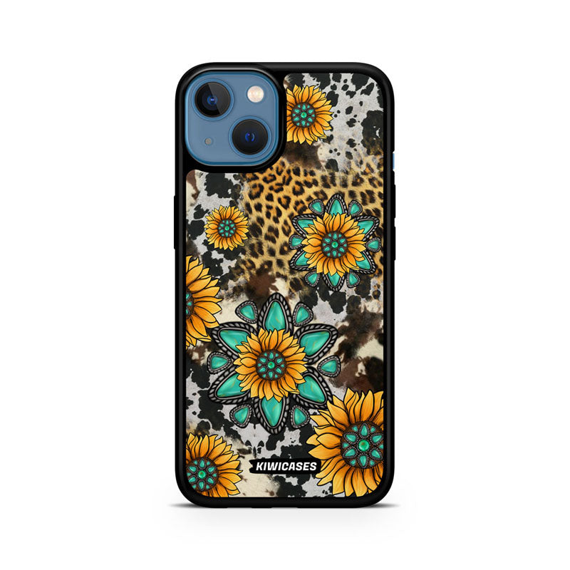 Gemstones and Sunflowers - iPhone 13 Mini