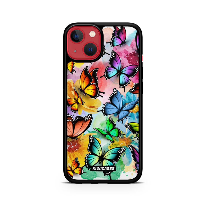 Rainbow Butterflies - iPhone 13 Mini