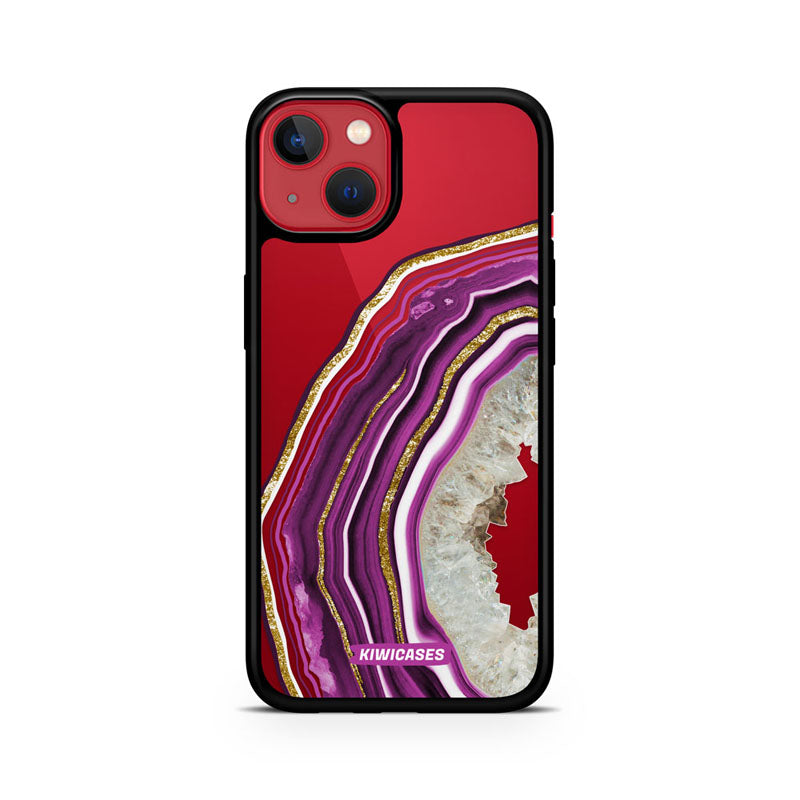Purple Agate Crystal - iPhone 13 Mini