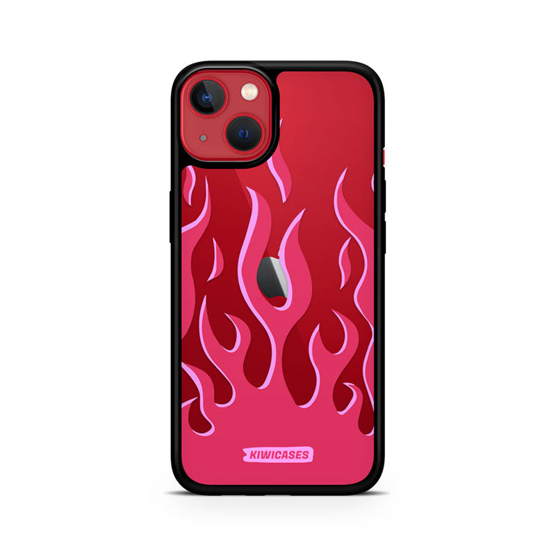Pink Fire Flames - iPhone 13 Mini