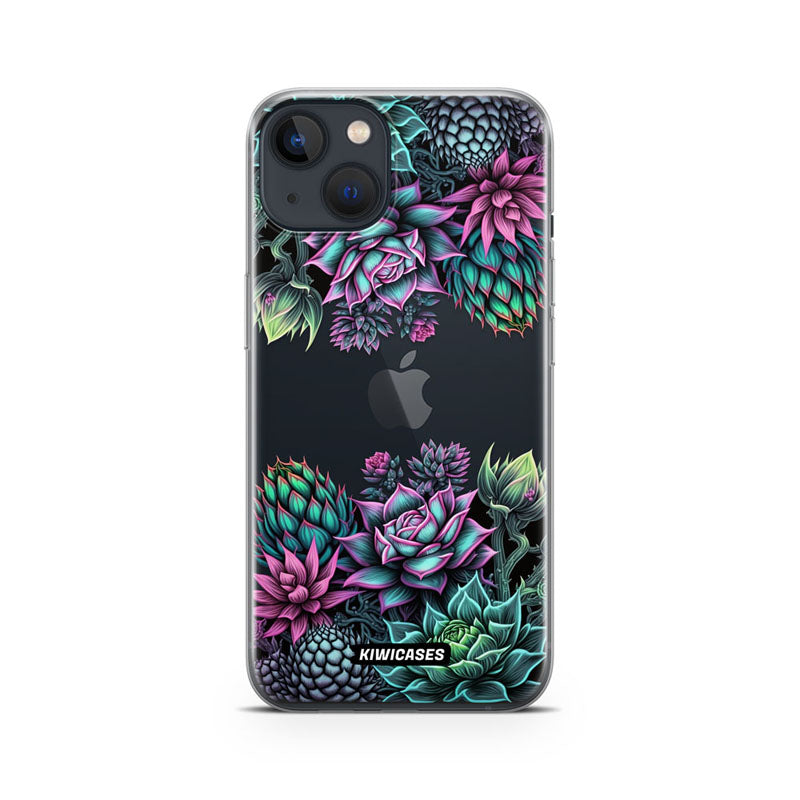 Neon Succulent - iPhone 13 Mini