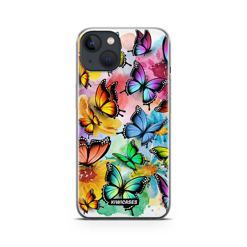 Rainbow Butterflies - iPhone 13 Mini