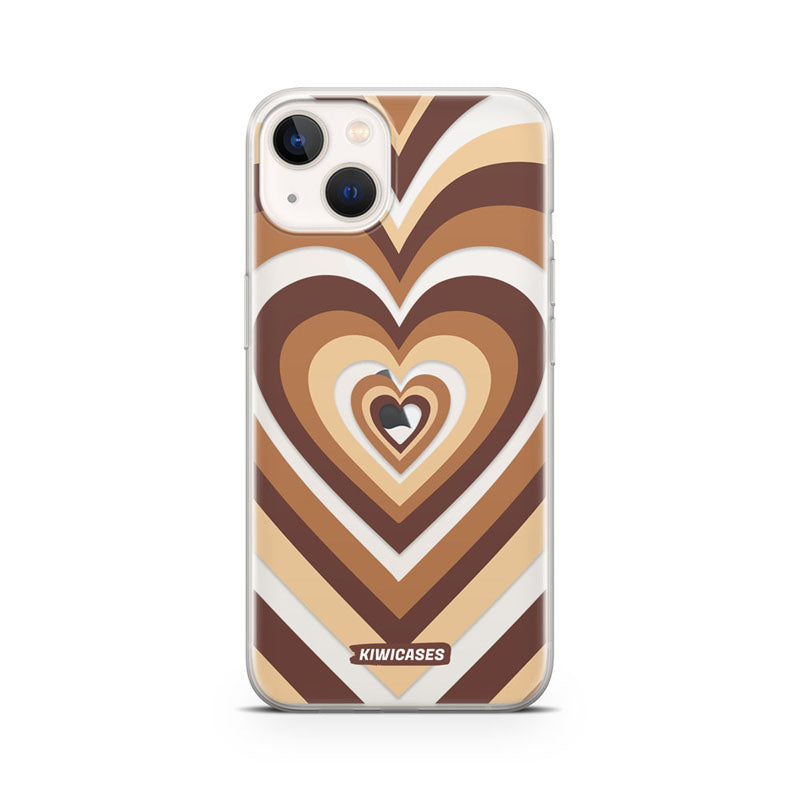 Latte Hearts - iPhone 13 Mini
