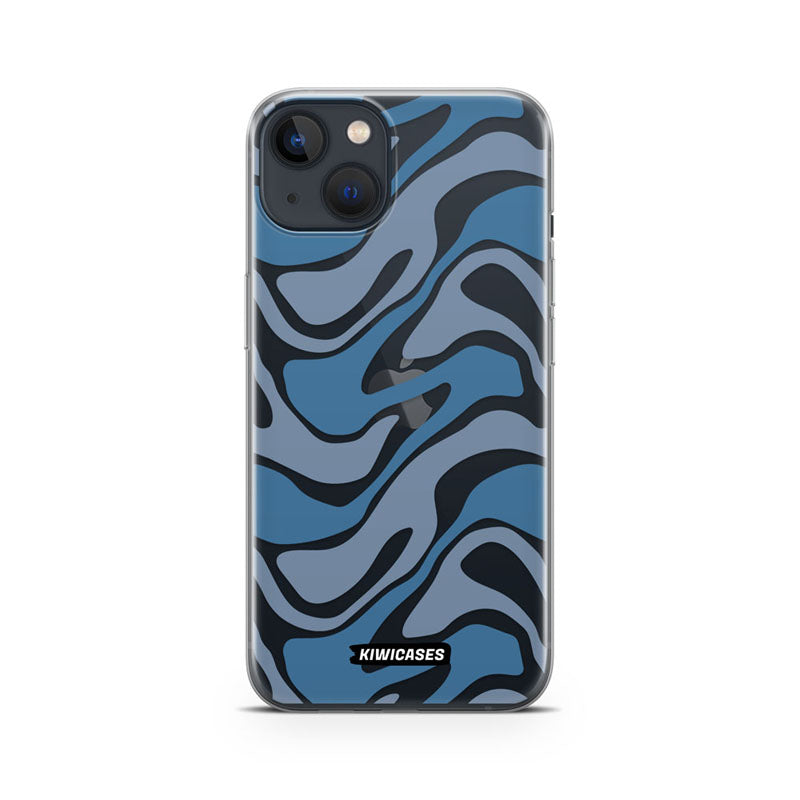 Liquid Blue Waves - iPhone 13 Mini