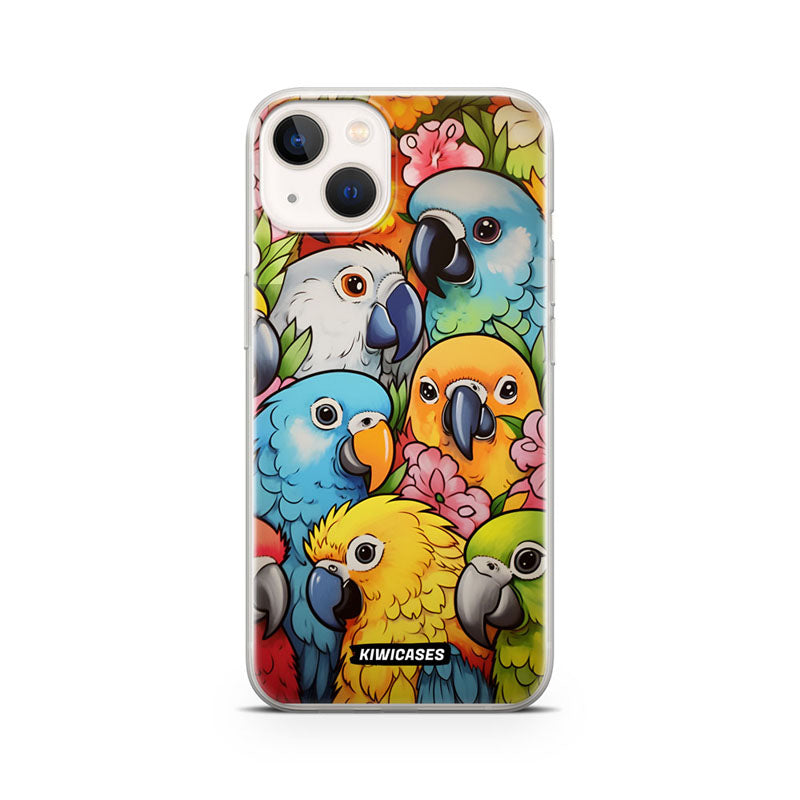 Cute Parrots - iPhone 13 Mini