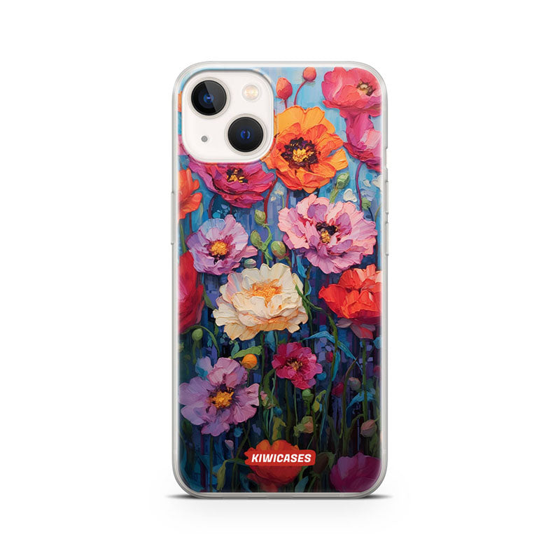 Painted Peonies - iPhone 13 Mini