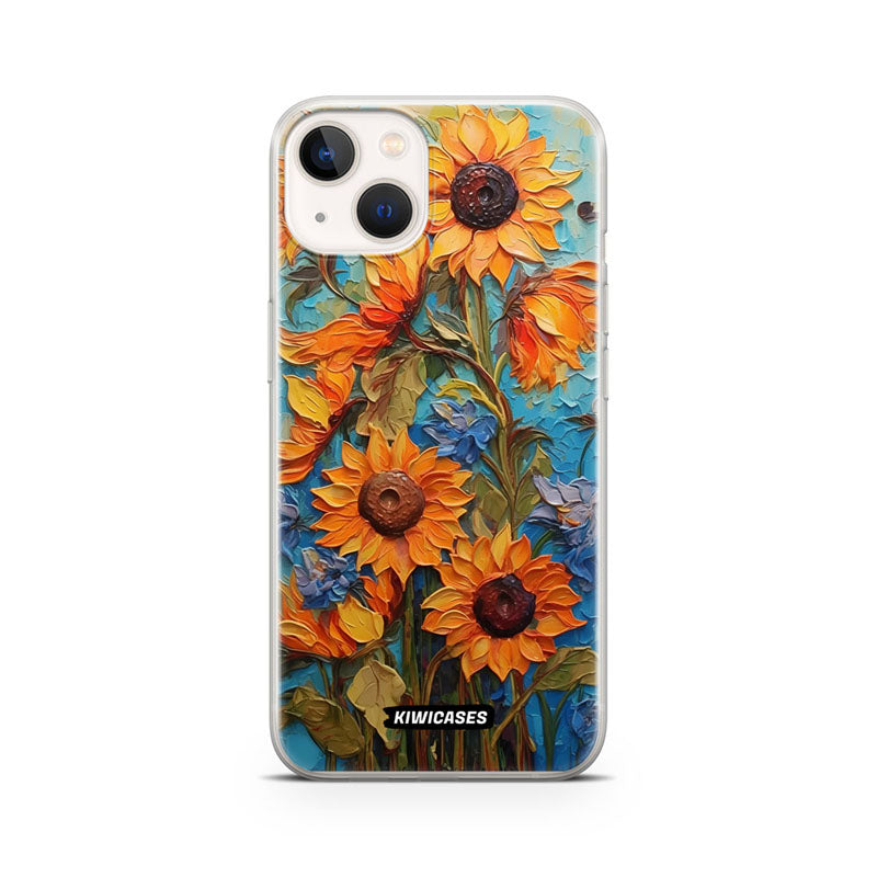 Painted Sunflowers - iPhone 13 Mini
