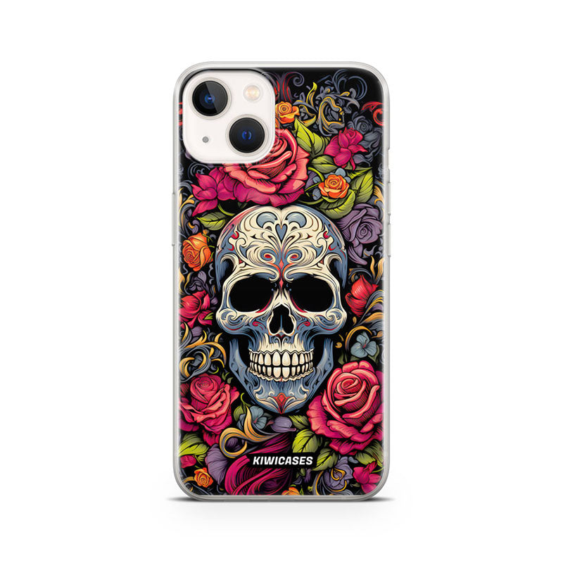 Floral Skull - iPhone 13 Mini
