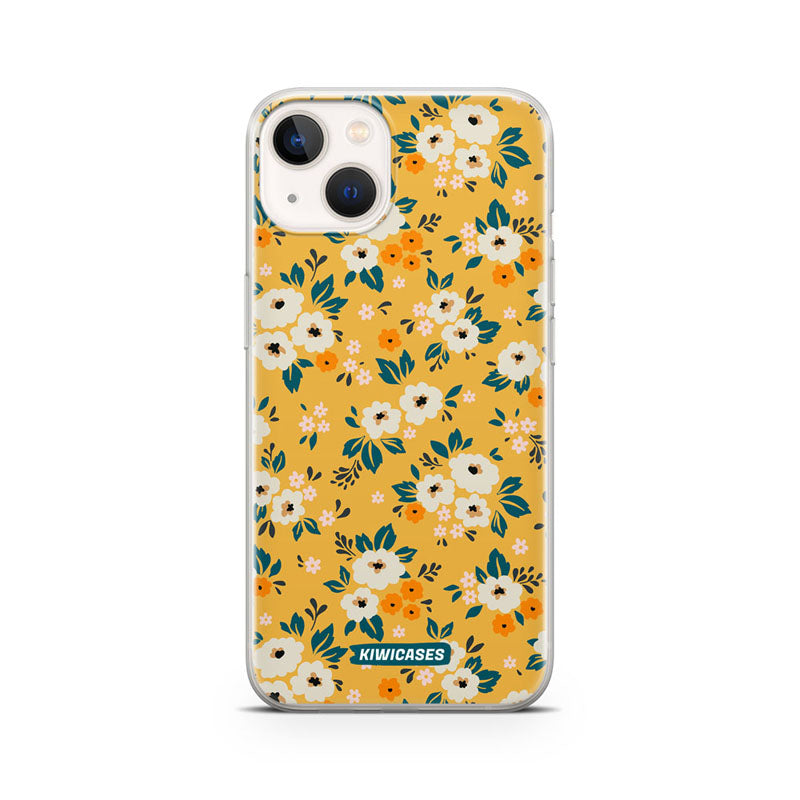 Ditsy Yellow Flowers - iPhone 13 Mini