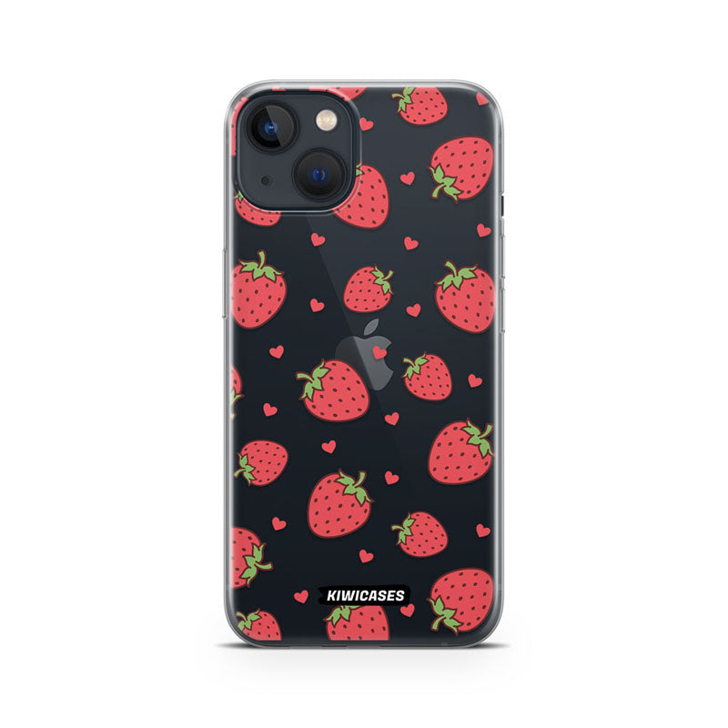 Strawberry Hearts - iPhone 13 Mini