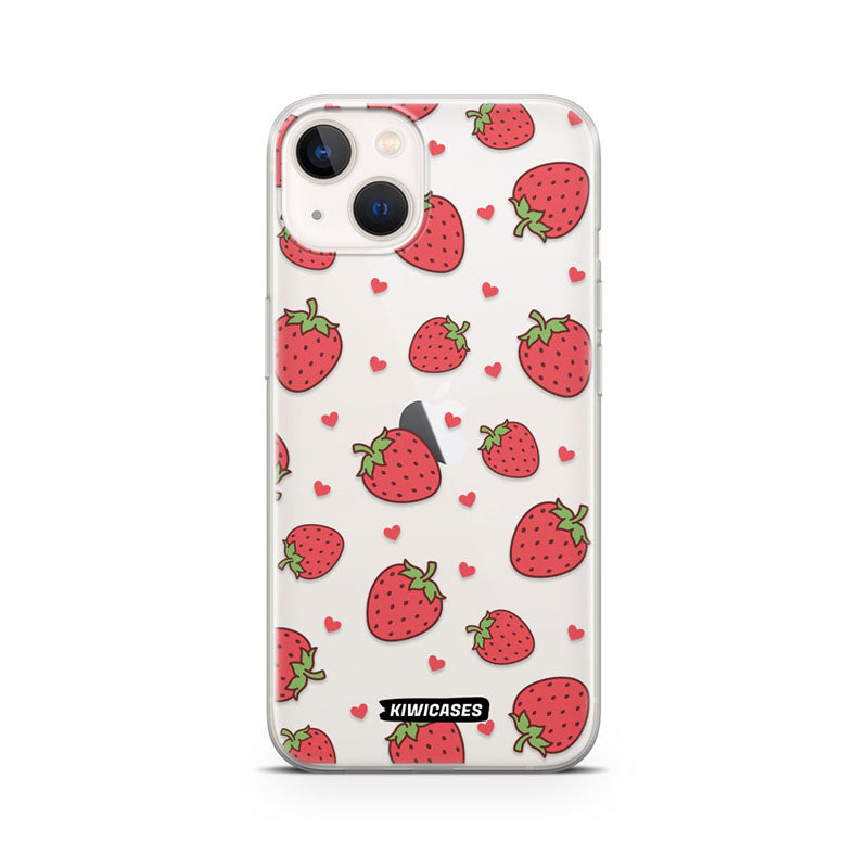 Strawberry Hearts - iPhone 13 Mini