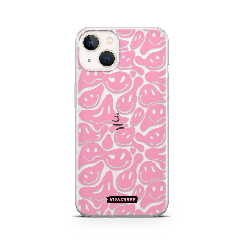 Pink Acid Face - iPhone 13 Mini
