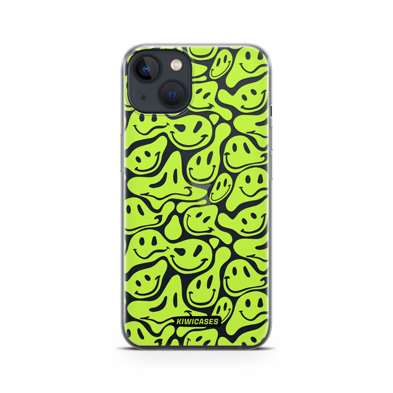 Green Acid Face - iPhone 13 Mini