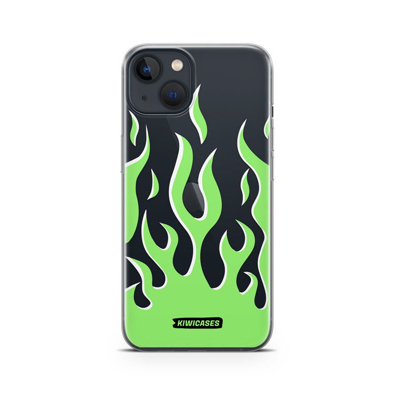 Green Fire - iPhone 13 Mini